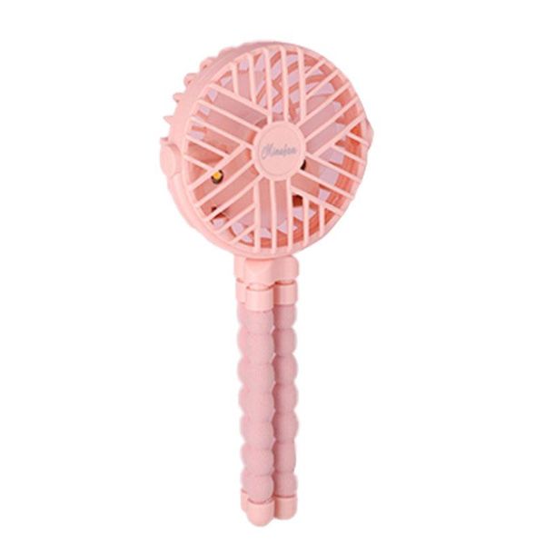 

multi-function ocs stand mute mini handheld fan baby trolley fan student desk with 3 speed adjustable wind speed(pink)