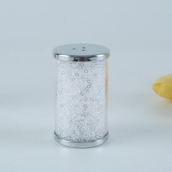 

party favor 2021 design household kitchen supplies seasoning shaker crystal pepper tank light salt holder wedding shining table decoration