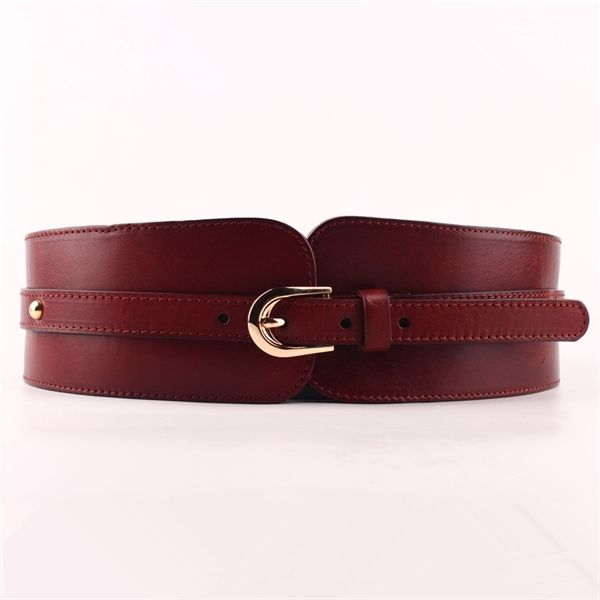

100% cowskin wide belt for women ceinture femme elastic waistband female vintage genuine leather belt buckles 1012, Black;brown
