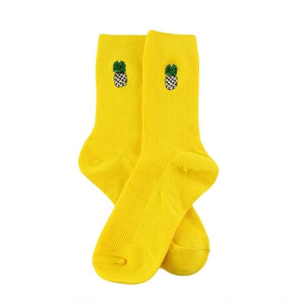 

new cotton stockingsfruit stockingsdouble needle female korean pile embroidered long tube new cotton socks stockings stockings stockingsfrui, Black