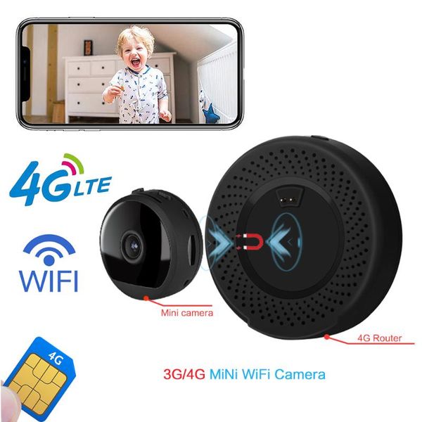 

3g 4g lte wireless portable mini camera 1080p wireless gsm sim card wifi cctv p2p ir night vision surveillance monitor security