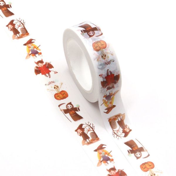 

washi 1x design new stationery halloween ghost adhesive masking tape stickers scrapbooking