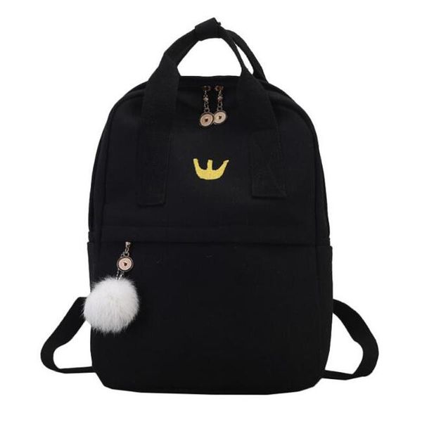 

women canvas backpack embroidered pattern lapbackpack school bags for teenage girls travel bag rucksack mochila