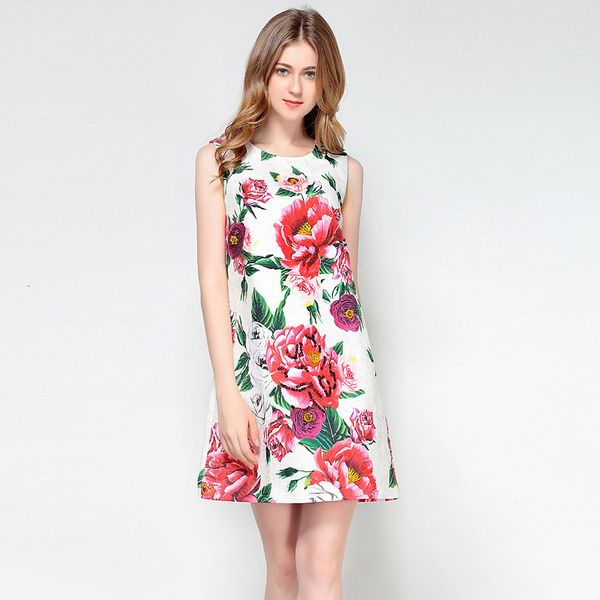 

xf runway summer ladies without mangoes jacquard flower chrysanthemum short print yrfm, Black;gray