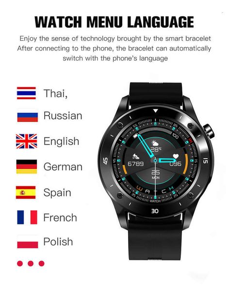 

f22s men's women's watch, sports smart watch with blood prsure control and android