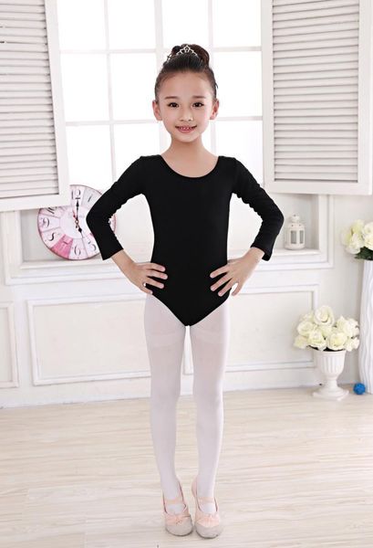 

stage wear children's latin dance girls costumes ballet skirt practice clothes performance clothes1, Black;red