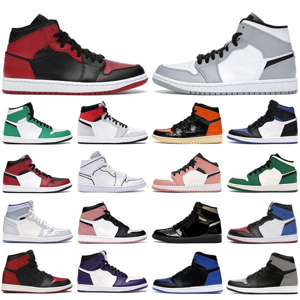 

new men basketball shoes 1s high og jumpman 1 black metallic gold dark mocha bloodline mid light smoke grey mens women trainers sneakers