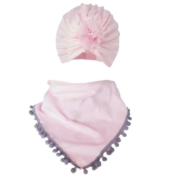 

осень зима детские шапки нагрудники set cute flower новорожденный тюрбан caps шарф 2 шт набор младенческая аксессуары bbyqxr homebag, Slivery;white