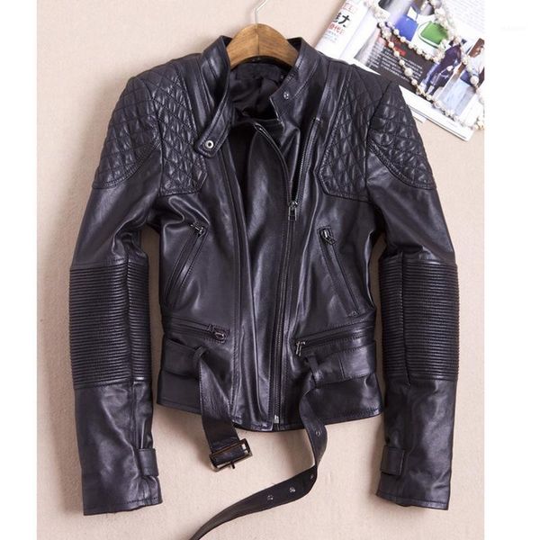

office lady slim women faux leather jacket fashion solid jackets and coats moto biker motorcycle overcoat1, Black
