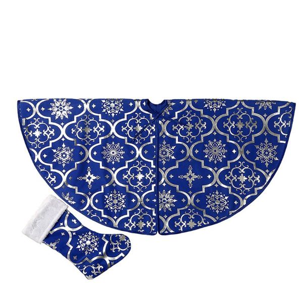 

christmas decorations holiday decor floor mat round 120cm diameter year tree skirt bottom dress with stocking home festival ornament