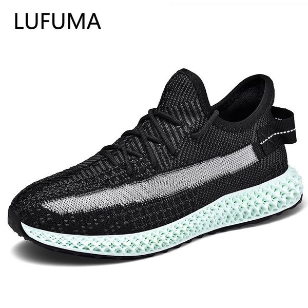 

ins хип-хоп весна лето мода weave кроссовки освещенные дышащий мужчины повседневная обувь для бега трусцой тенис sneaker мужчина для, Black