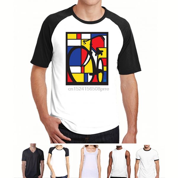 

fashion cool men t shirt women funny tshirt mondrian bicycle customized printed t-shirt sport hooded sweatshirt hoodie