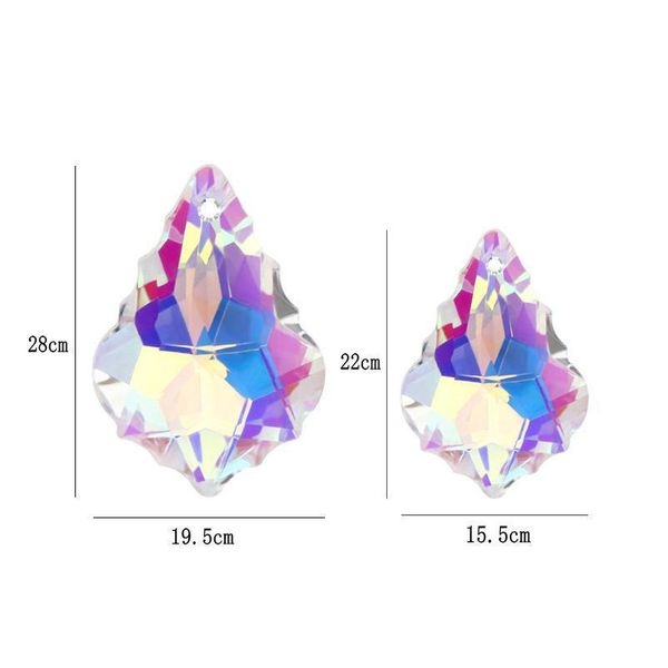 

22mm/28mm 6090 baroque pendant crystal leaf charms rhinestones beads for earring necklace diy jewelry acc jllvwu