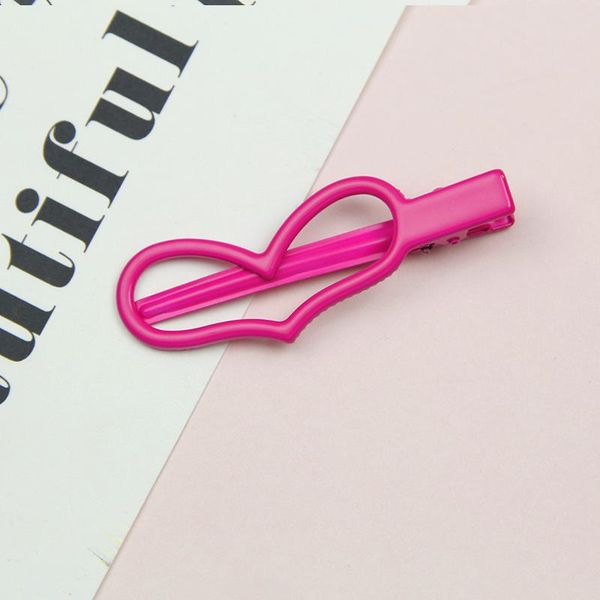 

2 шт. клип для волос в форме сердца для девочек дамы моделирование инструменты украсить пин аксессуары для волос металлическая краска аллига, Black;brown