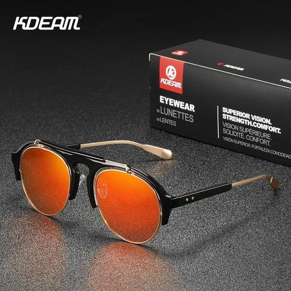 

женский круглый kdeam женщины зеркальные солнцезащитные очки в стиле ретро ретро очки punk покрытие вс yxlzhk bde_jewelry, White;black