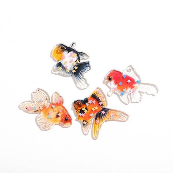 

2шт лот акрилового goldfish подвеска подвеска для diy серьга подвески ювелирных изделий аксессуары материала 2pcs lot акрилового низкая цена, Black