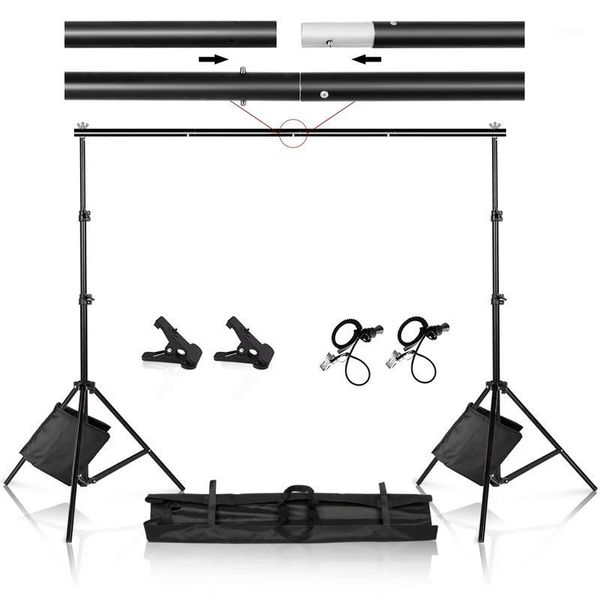 

lighting & studio accessories pography po video tall backdrop stand frame background support system kit with clamp sand bag carry bag1