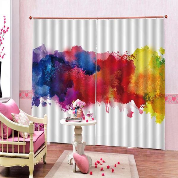 

oil painting curtains art landscape curtains for living room blackout 3d window fashion colorfuls curtain drapes