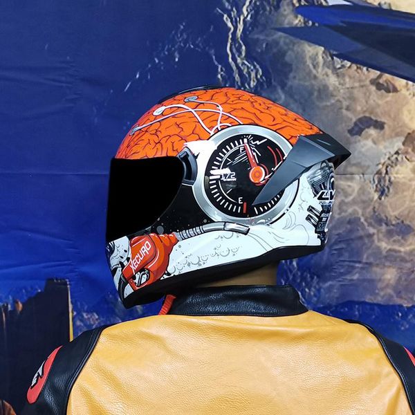 

полностью вооружившись шлем мотоцикл двойное зеркало гоночный шлем мотоцикла