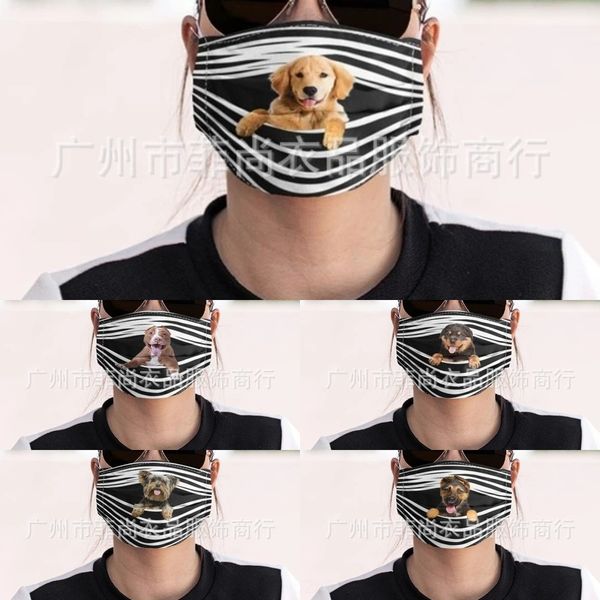 

q7ep designer luxury mask maskcotton cloth pattern with pm2.5 replaceable filter washablemasks ameican flag masks mouth face ride, Black