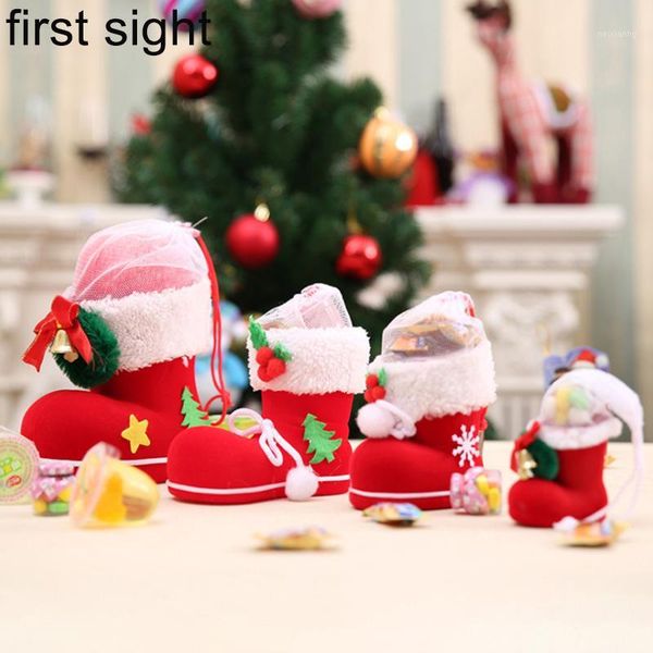 

christmas decorations gift box chocolate candy shoes boots jewelry decoration package year packaging bag1