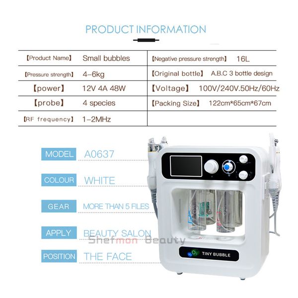 

4 in 1 hydra dermabrasion skin peeling deep cleaning oxygen jet skin care facial beauty machine