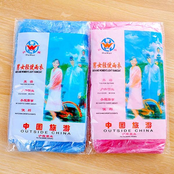 

1 pcs one time rain coat waterproof cloth for travel and emergency rain climb random color bbyyea alice_bag