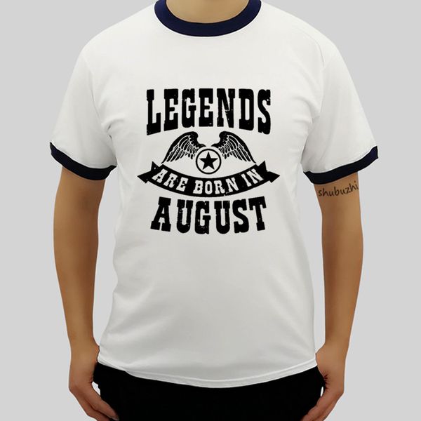 

men homme pattern new fashion shubuzhi brand tees legend are born in august fitted poly sport hooded sweatshirt hoodie men t shirt