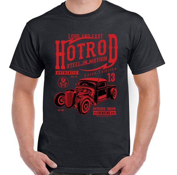 

мода 2019 мужского hotrod steel in motion mens лаки классического американский автолюбитель печать дизайнеры мужчин толстовки футболка толст