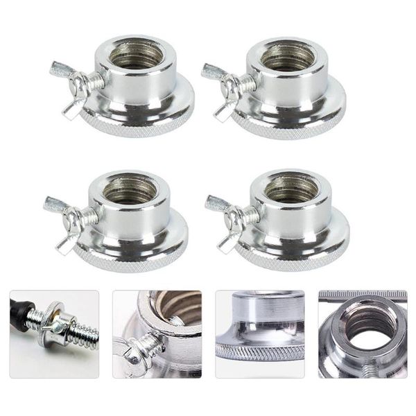 

accessories 4 pcs double lock barbell spin collar dumbbell hex nut cap for training
