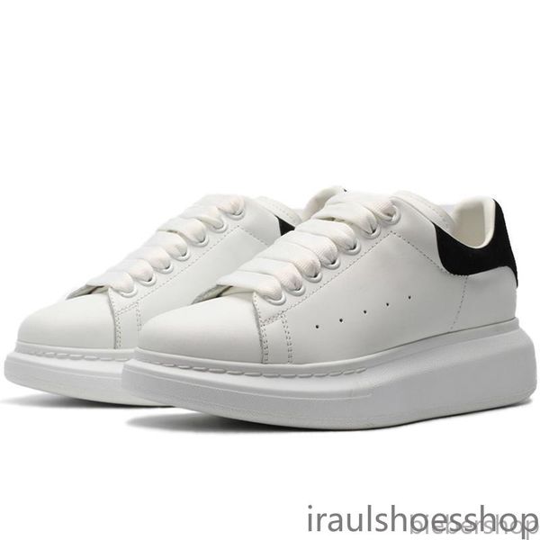 

new fashion white pink women shoes men's leather lace up platform oversized comfort sole sneakers black red retro flat casual ir