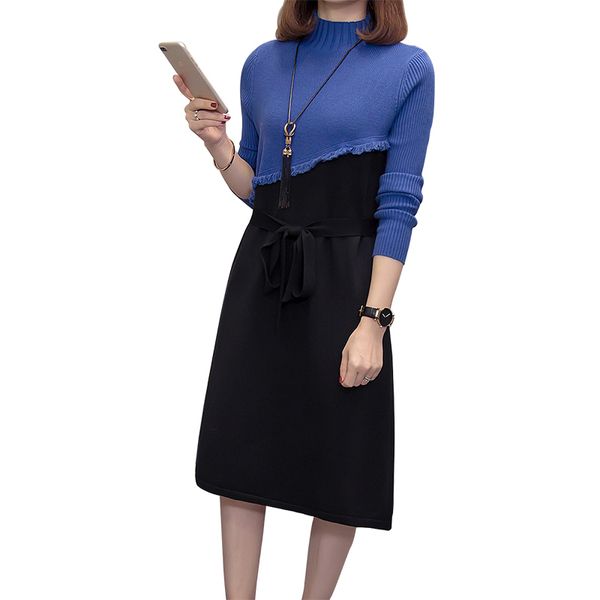 

2021 new spell color turtleneck sweater women new fall winter knitted pullovers sweaters long sleeve female bottoming dress 4okz, Black;gray