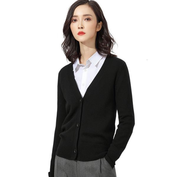 

european station spring autumn ladies cardigan neck knitted shirt cegt, White;black