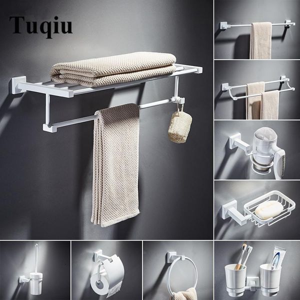 

bathroom accessories setpaper holdertowel bartowel racktowel hangertowel rail white brass square bathroom hardware set bathroom bbyahw