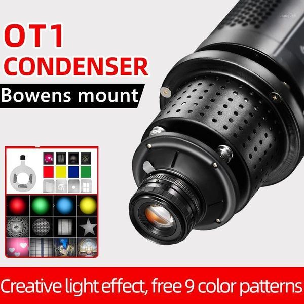 

ot1 bowens mount focalize conical snoots p optical condenser art special effects shaped beam light cylinder w/lens color gel1