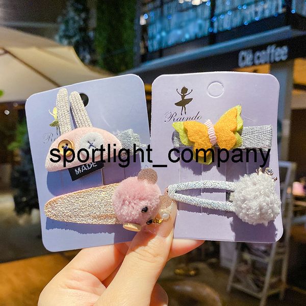 

2022 2 pcs/set children cute cartoon flower carrot ornament hair clips girls lovely hollow barrettes hairpins kids hair accessories, Slivery;white