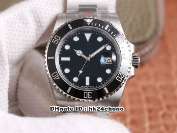 

2 style luxury n v10 40mm date eta2836 cal.3135 automatic mens watch ceramic bezel black dial 904 steel bracelet gents watches, Slivery;brown