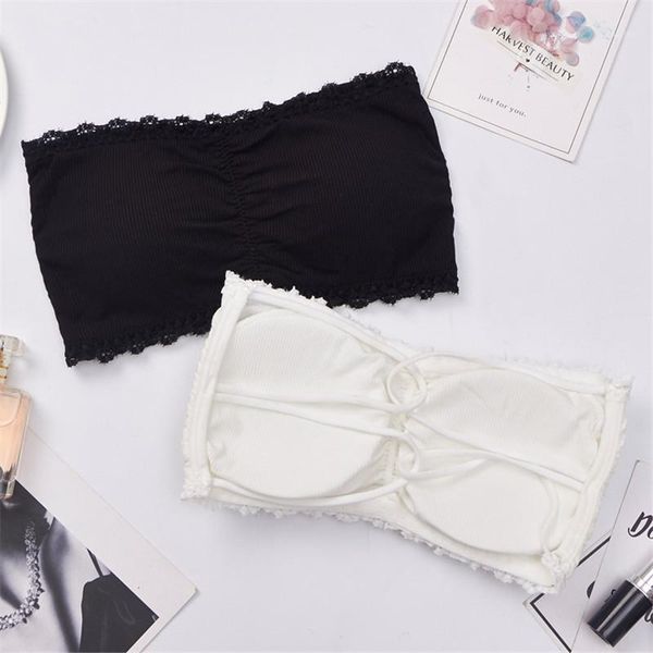 

strapless bra push up bras for women lingerie seamless underwear brassiere backless wireless lace bra1, Red;black