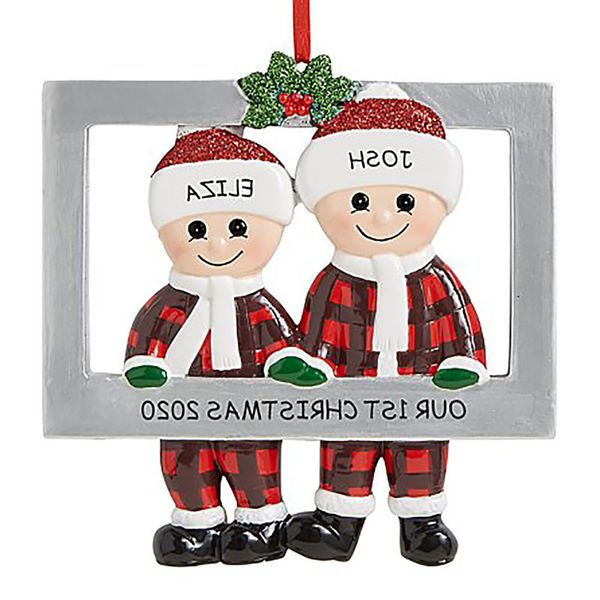 

2020 name quarantine custom christmas personalized decoration kit family creative gife diy
