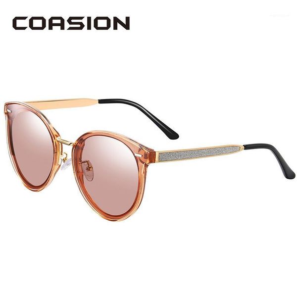 

COASION Design Cat Eye Sunglasses Women Polarized Gradient Lenses Sun Glasses Retro Ladies Shades for Women CA15281, White;black