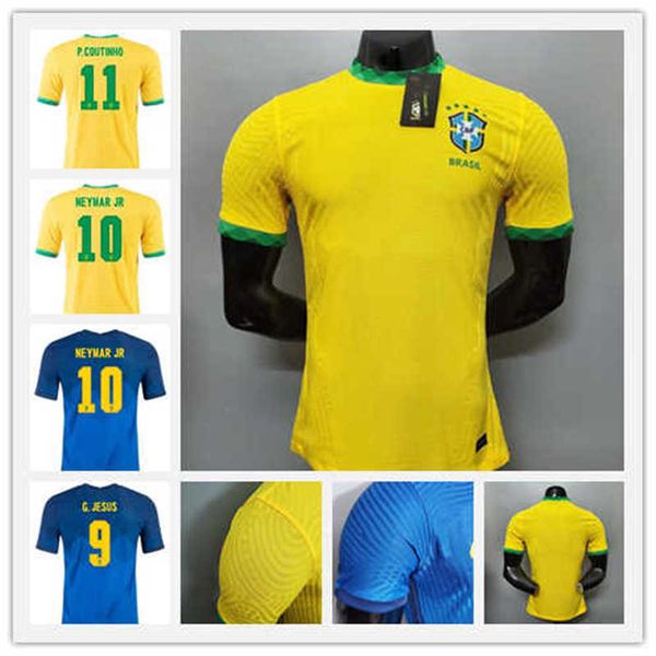 

player version brasil neres soccer jersey camiseta de futebol 2020 2021 g.jesus coutinho 20 21 football shirt men uniforms, Black;yellow