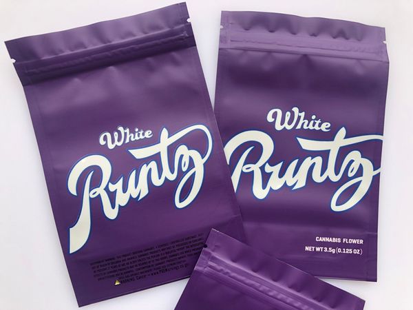 

purple edibles white california mylar packaging local 3.5g bags flower sf runtz wmtps jjxh