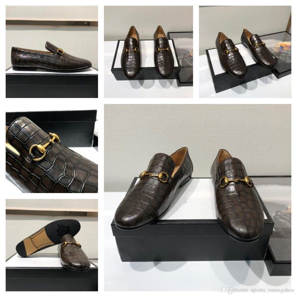 

mens luxury leather brogue flats shoes casual british style oxfords fashion brand designers dress shoes for men wedding shoes plus size, Black