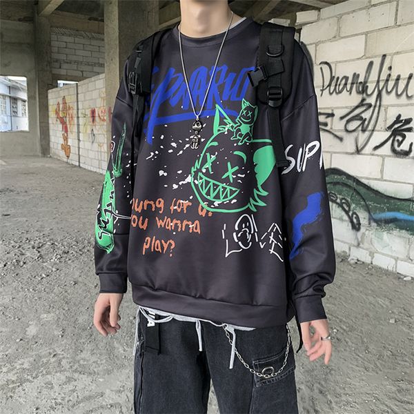 

12hip-hop men's and women's hoodies fleece pullover loose stylish man s clothe tracksuit mens tracksuit women dresses casual track, Black;brown