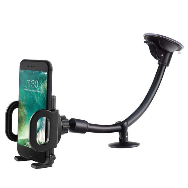 

universal windshield dashboard flexible long arm car phone holder mount for iphone x 8 car mount holder for xiaomi phone wmtvuh loveshop01