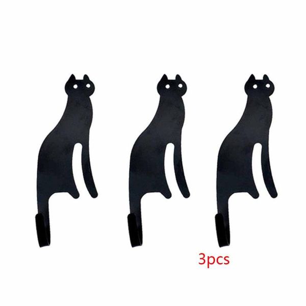 

of 3 adorable cat shape wall mount hook key holder hanging hook hanger