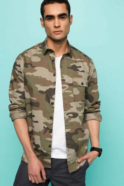 

defacto man long sleeve shirt-h5651az17sp1, White;black