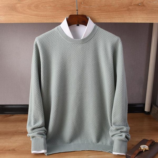 

spring winter 2021 new woolen sweater men's round neck knitted bottomed loose casual pullover korean fashion clothing oversized, White;black
