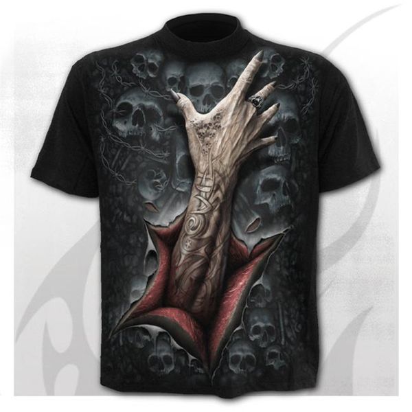 

horror skull sleeve compression punisher new short 3d print shirts funny comics comics men clothing