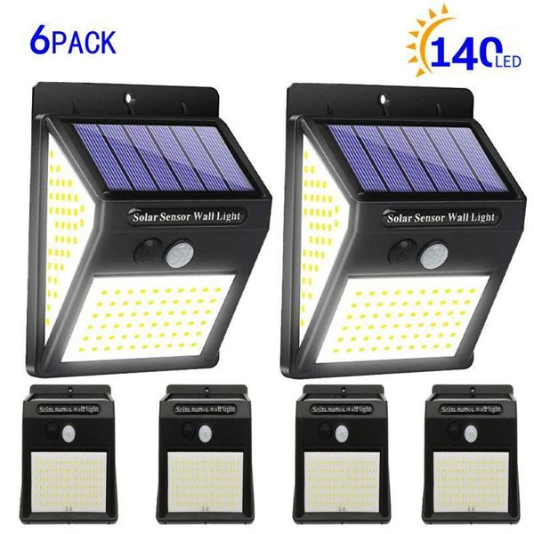 

solar lights outdoor for porch garden yard fence patio 270Â° lighting angle wireless ip65 waterproof solar security light1
